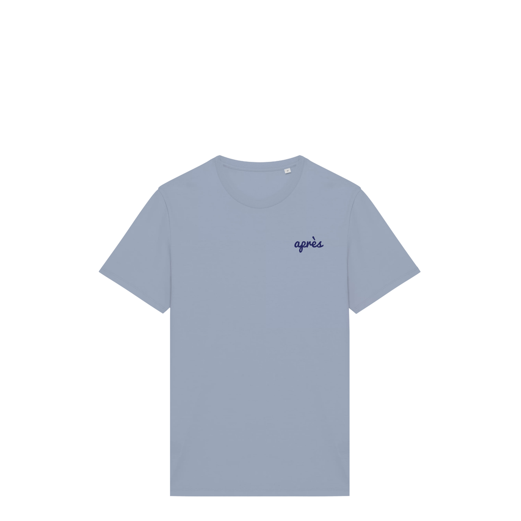 Uniseks T-shirt Après Padel Club (Navy Blue logo)