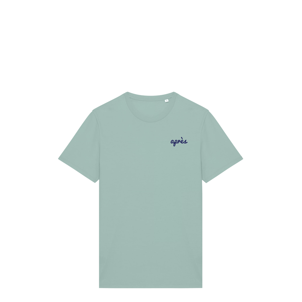 Uniseks T-shirt Après Tennis Club (Navy Blue logo)