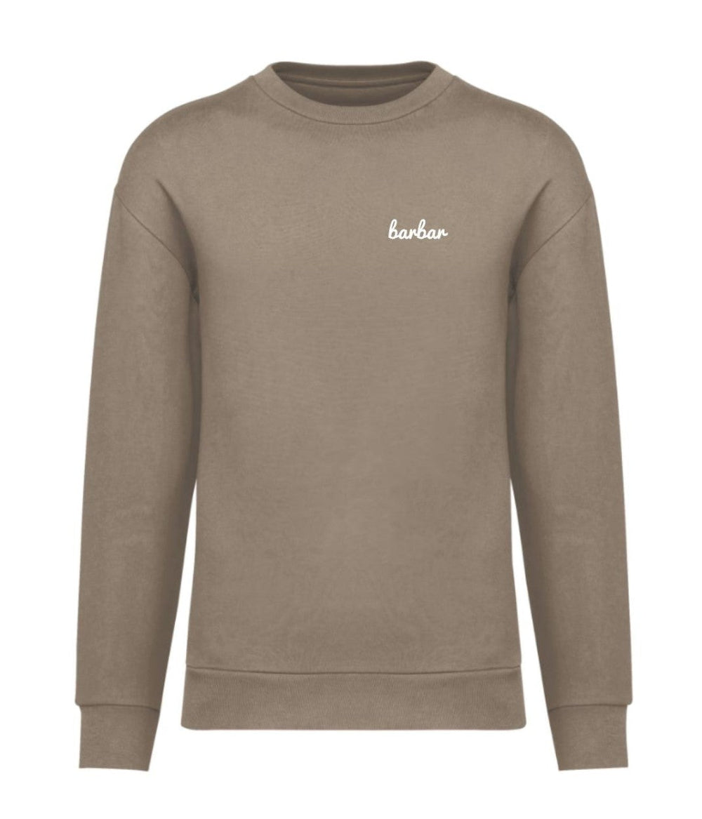 Uniseks sweater met afhangende schouders