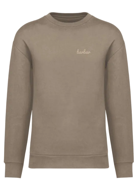 Uniseks sweater met afhangende schouders