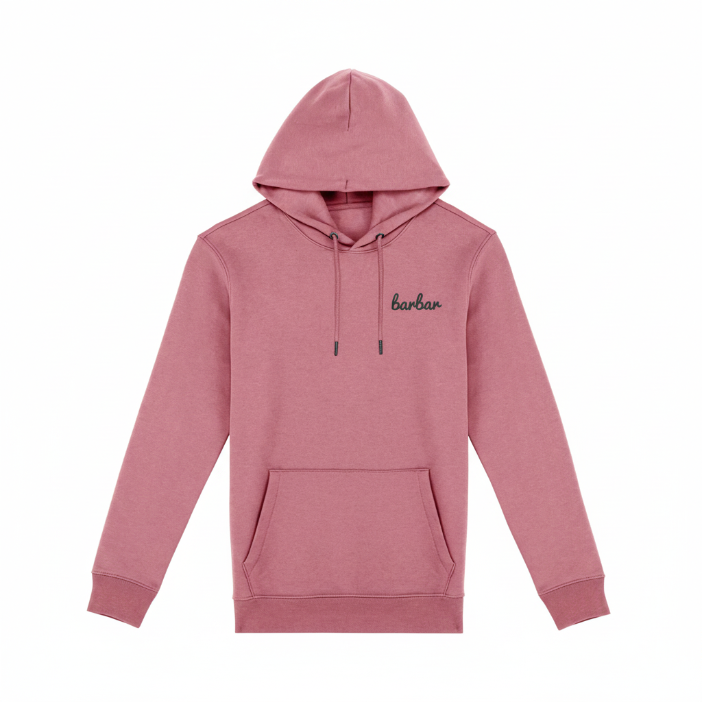 Antique Rose hoodie met BarBar-logo